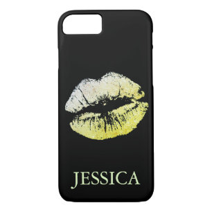 Capa Para iPhone Da Case-Mate Padrão de Girly de Lábios com brilho
