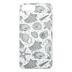 Capa iPhone 8 Plus/7 Plus Padrão de Habitantes Oceanos 3