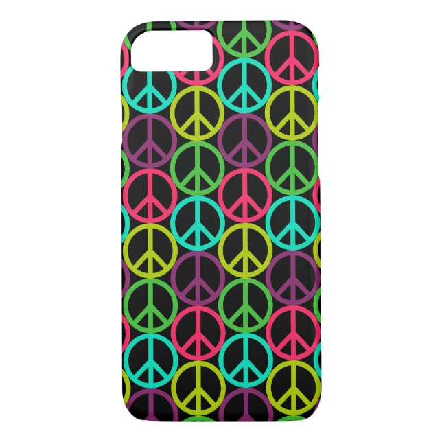 Capa Para iPhone, Case-Mate Padrão de Hippie Peace Sign (Verso)