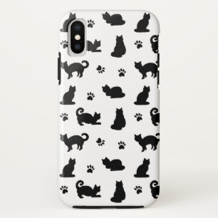 Capa Para iPhone Da Case-Mate Padrão de impressão de gatos pretos e pata