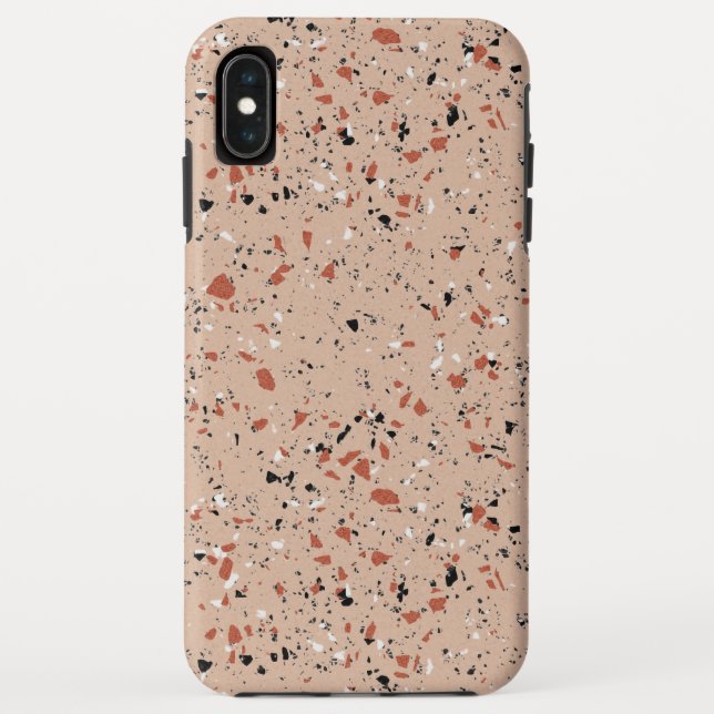 Capa Para iPhone, Case-Mate Padrão de Impressão de Terrazzo Rosa Moderno (Verso)