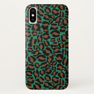 Capa Para iPhone Da Case-Mate Padrão de impressão do leopardo Selva verde-cast