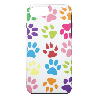 Capa Para iPhone Da Case-Mate Padrão de Impressões de Pata Coloridas