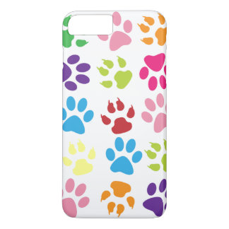 Capa Para iPhone Da Case-Mate Padrão de Impressões de Pata Coloridas