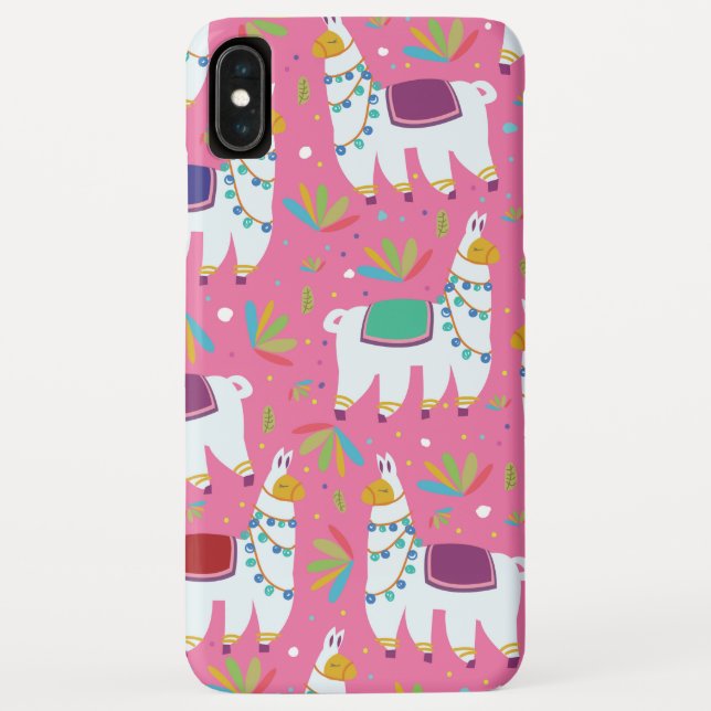 Capa Para iPhone, Case-Mate Padrão de Lhama Fofo (Verso)