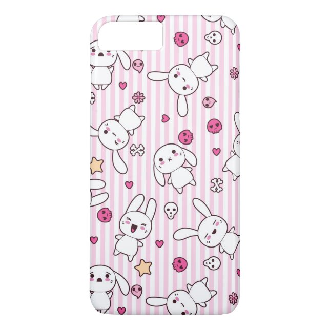 Capa Para iPhone, Case-Mate padrão de listras kawaii (Verso)