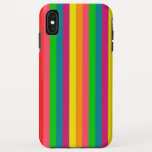 Capa Para iPhone XS Max Padrão de Listras Verticais Arco-íris de Múltiplas<br><div class="desc">Listras decorativas na horizontal ou na vertical são um estilo moderno clássico de design gráfico que sempre fazem um ótimo presente personalizado para você ou para alguém especial na sua lista, estes certamente farão uma impressão em qualquer ocasião festiva.</div>