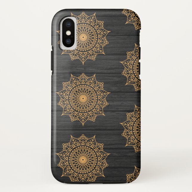 Capa Para iPhone, Case-Mate Padrão de madeira e ornamentado (Verso)