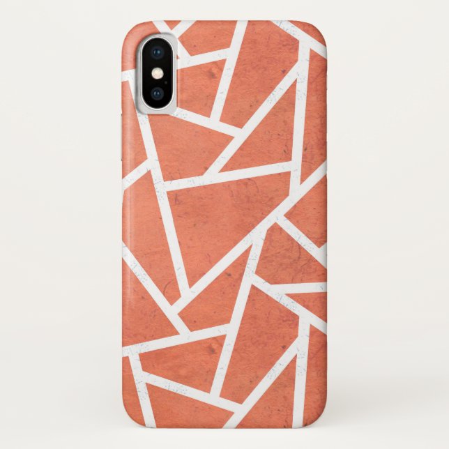 Capa Para iPhone, Case-Mate padrão de mosaico de tangerina (Verso)