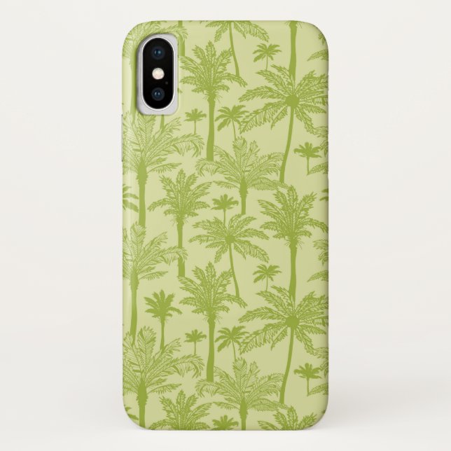 Capa Para iPhone, Case-Mate Padrão de Palmeiras Verdes (Verso)