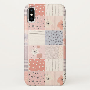 Capa Para iPhone Da Case-Mate Padrão de Patches Florais Vintage - Pastel (10)