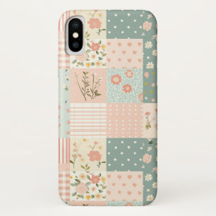 Capa Para iPhone Da Case-Mate Padrão de Patches Florais Vintage - Pastel (6)