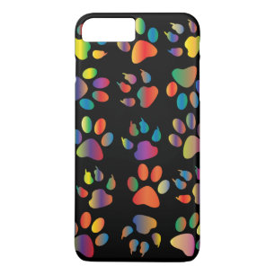 Capa Para iPhone Da Case-Mate Padrão de Pegadas Coloridas (Preto)