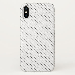 Capa Para iPhone X Padrão de ponto branco e preto