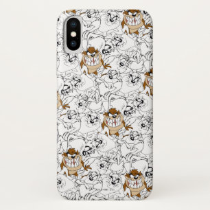 Capa Para iPhone X Padrão de Pop de cor da arte de linha TAZ™