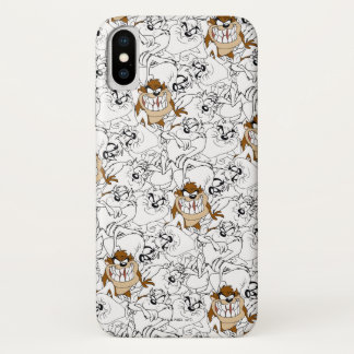 Capa Para iPhone X Padrão de Pop de cor de arte de linha TAZ™