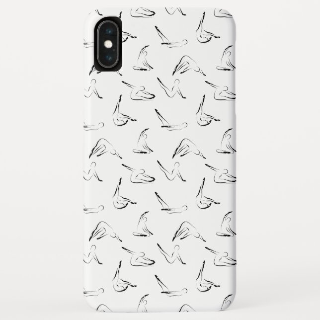 Capa Para iPhone, Case-Mate padrão de poses de Pilates (Verso)