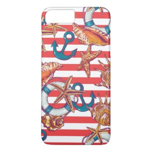 Capa iPhone 8 Plus/7 Plus Padrão de Praia de Trendy