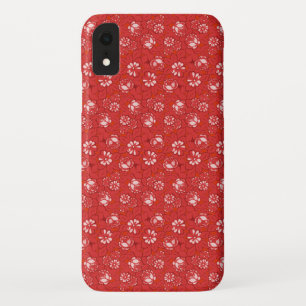 Capa Para iPhone Da Case-Mate Padrão de rosa em vermelho