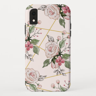 Capa Para iPhone Da Case-Mate Padrão de rosas de vinhagem rosa