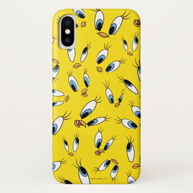 Capa Para iPhone, Case-Mate Padrão de rosto TWEETY™ (Verso)