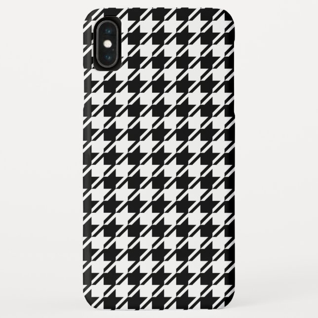 Capa Para iPhone, Case-Mate Padrão de Rpt BW do Houndstooth (Verso)