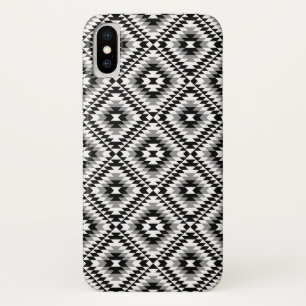 Capa Para iPhone Da Case-Mate Padrão de Símbolo Aztec Estilizado BW+Cinza