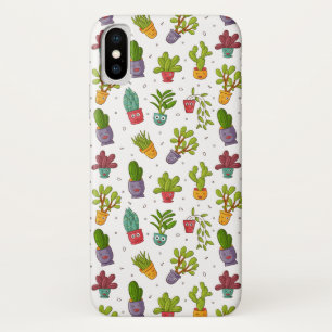 Capa Para iPhone Da Case-Mate Padrão de Sucultivos Naturais de Cactus Cute