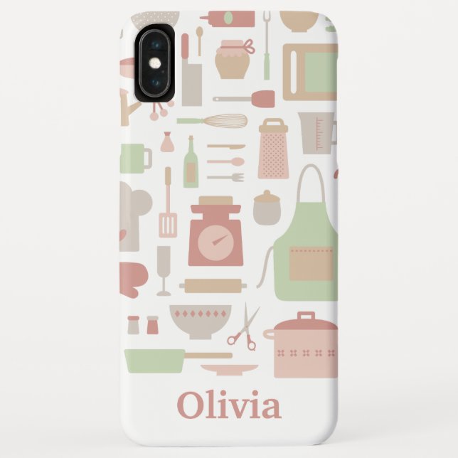 Capa Para iPhone, Case-Mate Padrão de Utensílios de Cozinha Modernos (Verso)