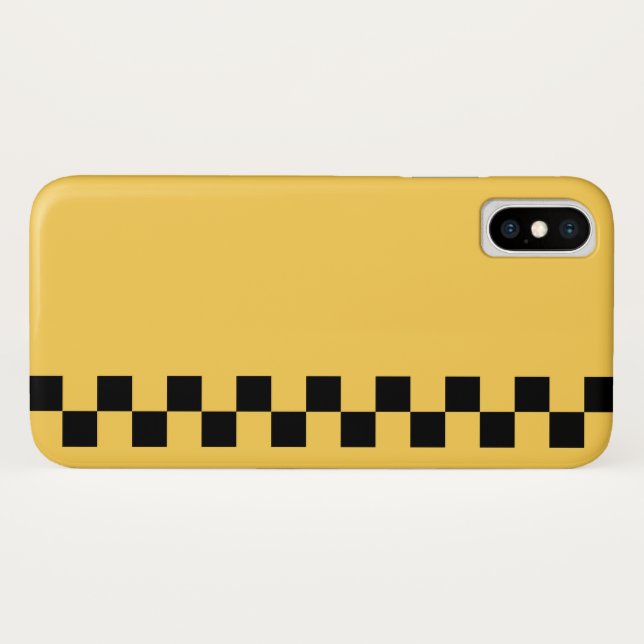 Capa Para iPhone, Case-Mate Padrão de verificação de cabina amarela (Verso (Horizontal))