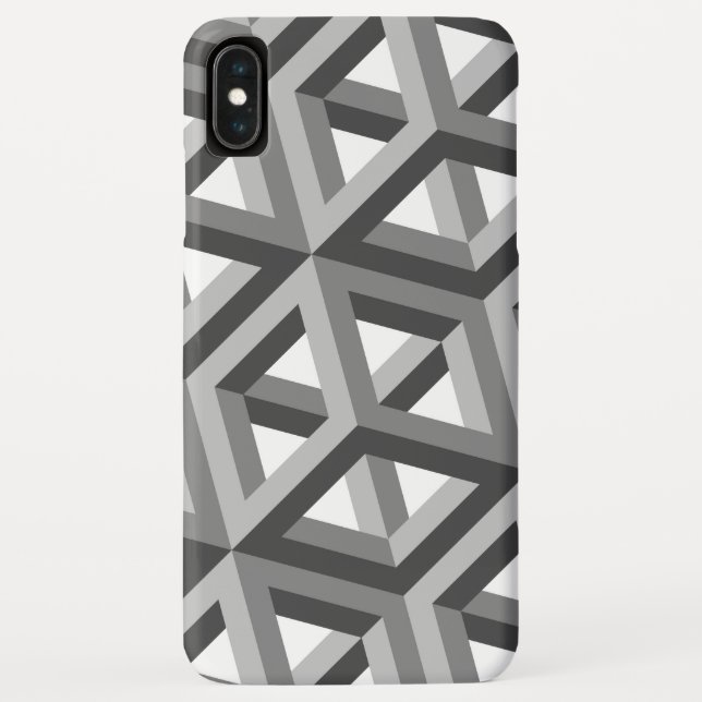 Capa Para iPhone, Case-Mate Padrão Decorativo de Hexágonos 3D (Verso)