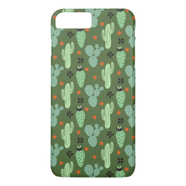 Capa Para iPhone, Case-Mate Padrão do Deserto de Cactus Hipster Abstrato (Verso)