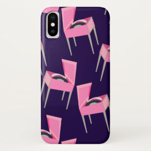 Capa Para iPhone Da Case-Mate Padrão do Player do Retrorista Cor-de-Rosa Cor-de