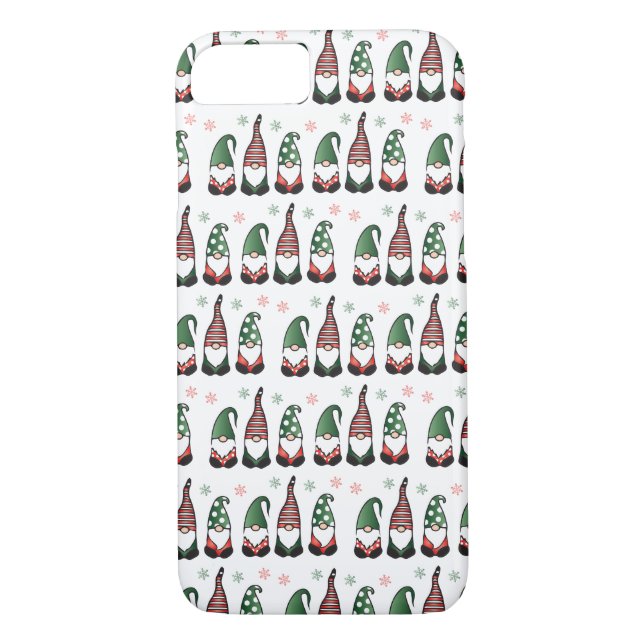 Capa Para iPhone, Case-Mate Padrão dos Gnomos de Natal (Verso)