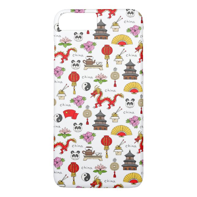 Capa Para iPhone, Case-Mate Padrão dos símbolos da China (Verso)