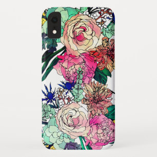 Capa Para iPhone Da Case-Mate Padrão Floral de Colorida de Aquarela na moda