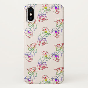 Capa Para iPhone Da Case-Mate Padrão floral de desmoronamento. Poppy.