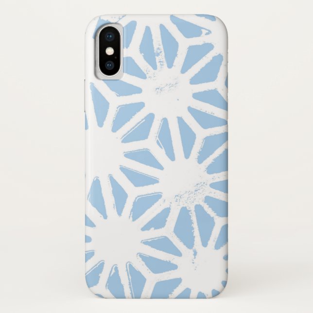 Capa Para iPhone, Case-Mate Padrão geométrico azul claro (Verso)