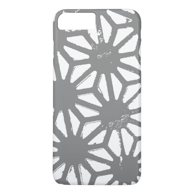 Capa Para iPhone, Case-Mate padrão geométrico das cinzas (Verso)