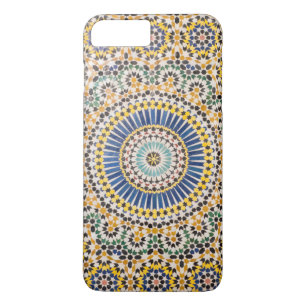 Capa iPhone 8 Plus/7 Plus Padrão geométrico de azulejos, Marrocos