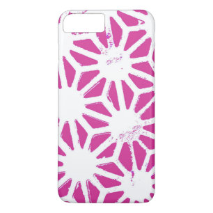 Capa iPhone 8 Plus/7 Plus Padrão geométrico de Fuchsia