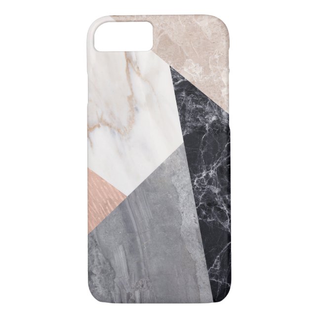 Capa Para iPhone, Case-Mate Padrão Geométrico do Marble (Verso)