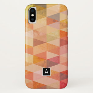Capa Para iPhone Da Case-Mate Padrão Geométrico do Triângulo Suave Monograma