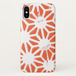 Capa Para iPhone Da Case-Mate Padrão geométrico em laranja e branco