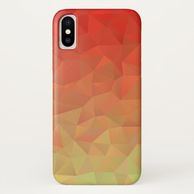 Capa Para iPhone, Case-Mate Padrão Geométrico Poligonal Abstrato Maneiro (Verso)