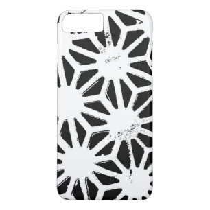 Capa iPhone 8 Plus/7 Plus Padrão geométrico preto-e-branco