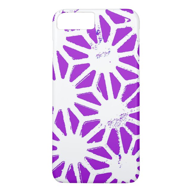 Capa Para iPhone, Case-Mate Padrão geométrico roxo real (Verso)
