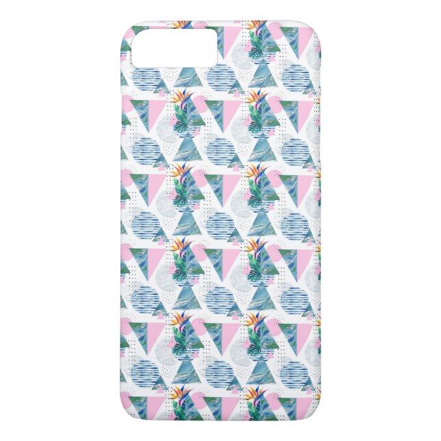 Capa Para iPhone, Case-Mate Padrão geométrico tropical (Verso)