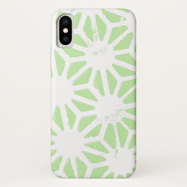 Capa Para iPhone, Case-Mate Padrão geométrico verde da maçã (Verso)
