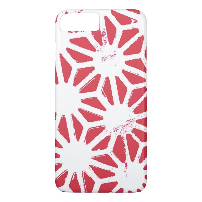 Capa Para iPhone, Case-Mate Padrão geométrico vermelho (Verso)